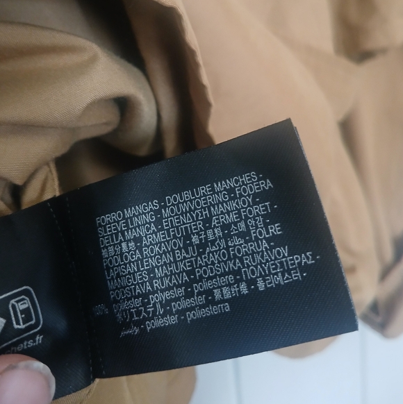 ZARA Cropped Trench Coat Belted Large - Picture 7 of 8